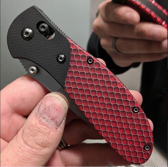 2pcs Knife Handle Material Red Aluminum Blank Scale