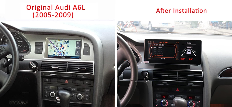 Touchscreen-Radio Android Auto Carplay Audi A6 C6 4F 2005-2011