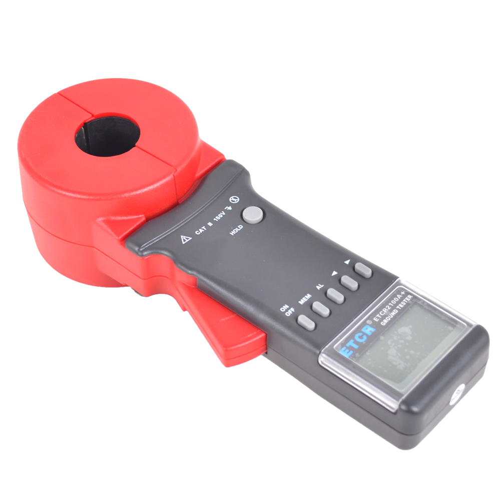 ETCR2100A+ Digital Clamp On Ground Earth Resistance Tester Meter 0.01