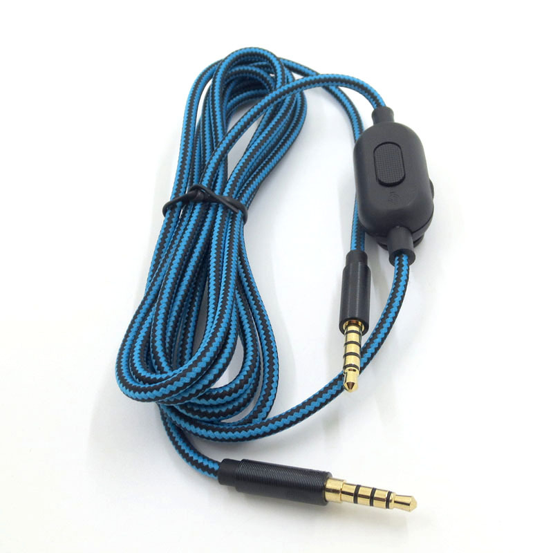 Audio Kabel 3.5mm Audio Aux Kabel Iine Mute Volumeregeling voor Logitech G633 933 Astro A10 A40 voor Xbox een Play Station 4 PS4  44