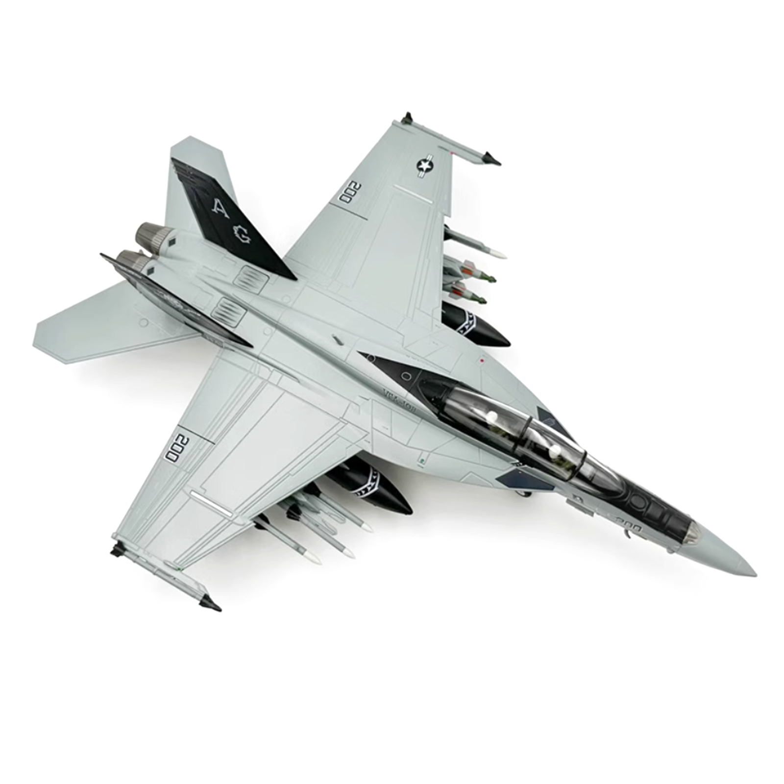 1:72 Scale US F/A-18F Super Hornet Aircraft Diecast Metal +