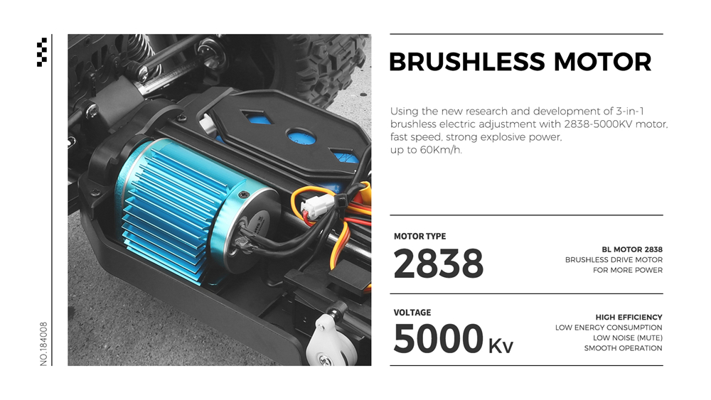 WLtoys XK 184008 RC Car 1/18 60KM/H 4WD Brushless 2.4G High
