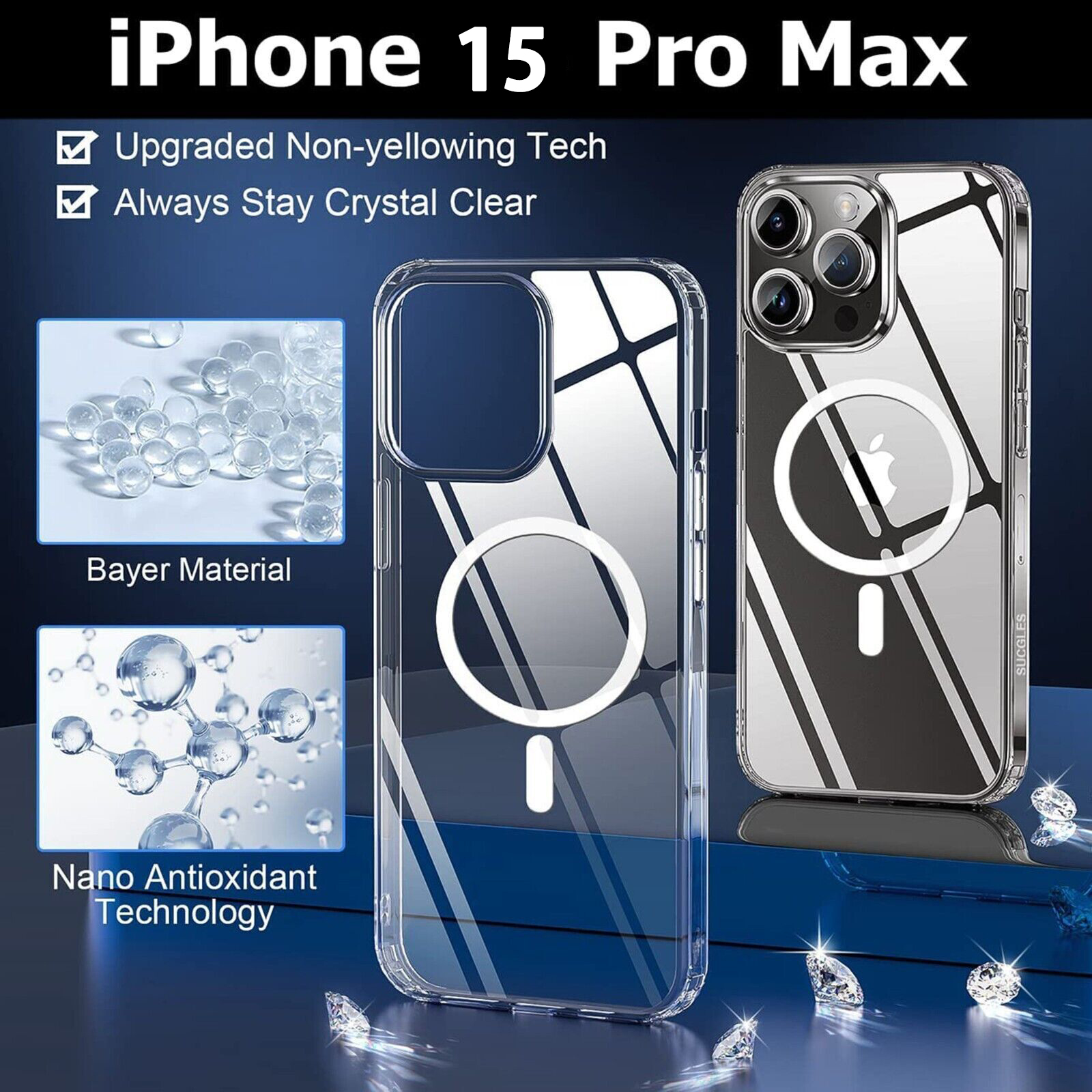 ORDA Custodia magnetica per iPhone 11 Pro, compatibile con