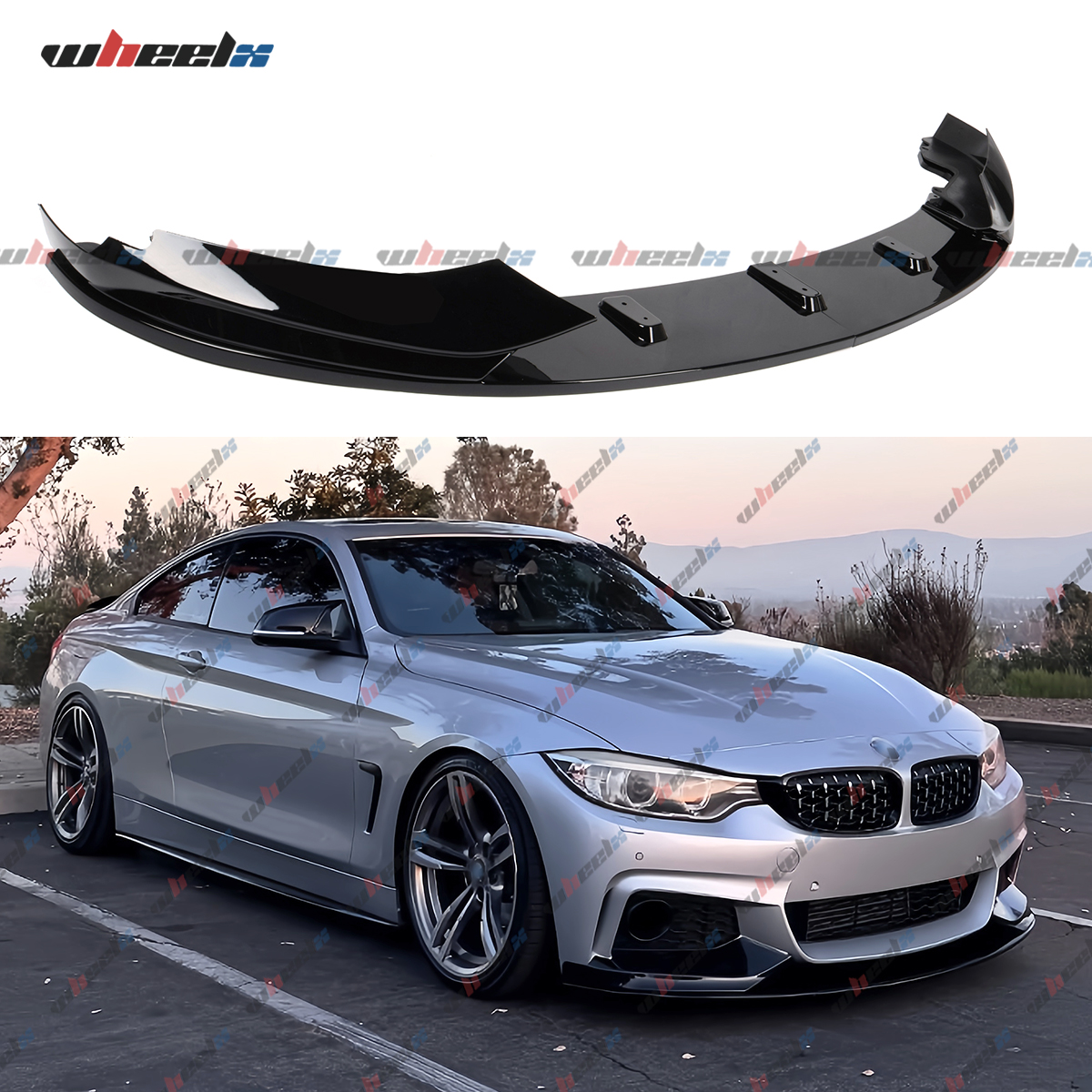 For BMW 4 Series M Sport F32 F33 F36 Performance Front Splitter