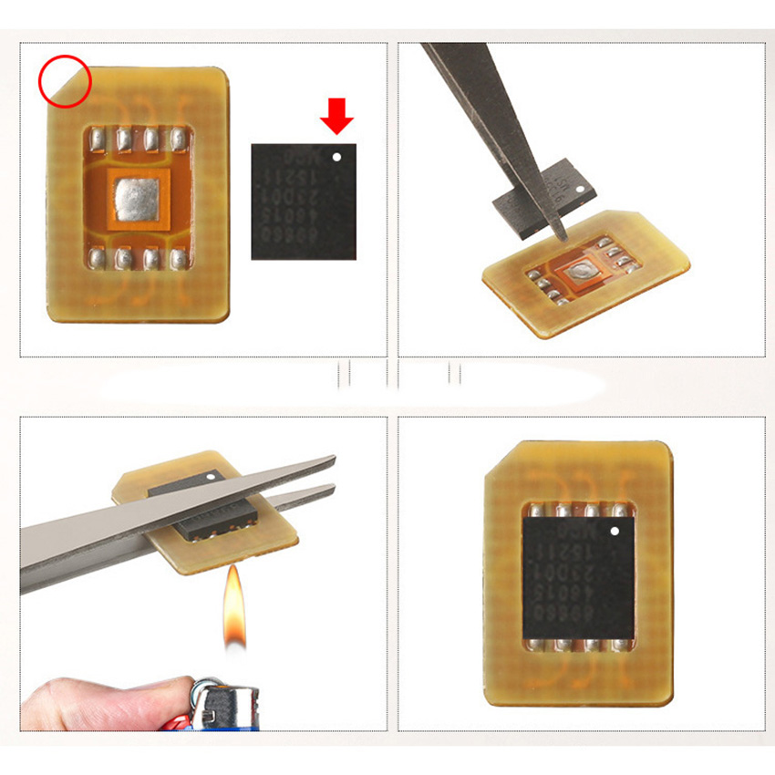 ESIM to Nano-SIM Card Adapter High-Temperature Solder for 5x6mm
