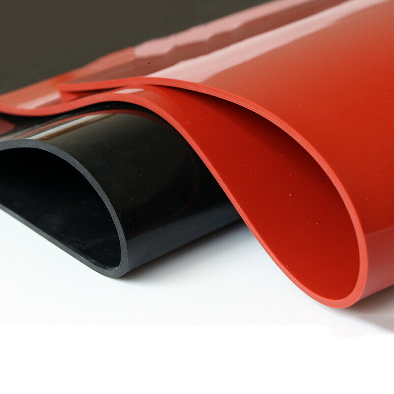 Red Black White High Temp Soft Silicone Rubber Sheet Mat Gasket 1mm 2/3