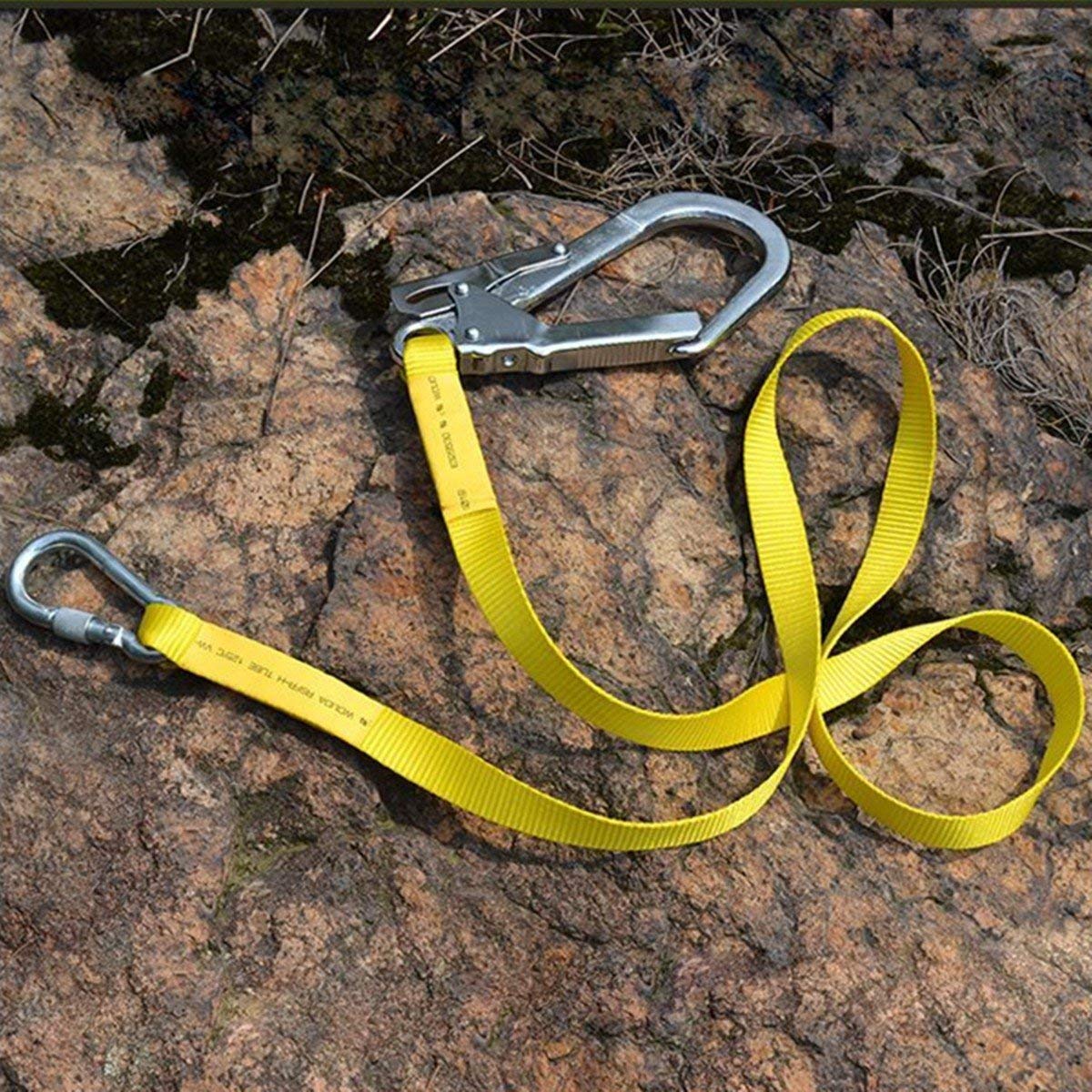 Climbing Safety Harness Belt with Carabiner Buckle for Rock Climbing