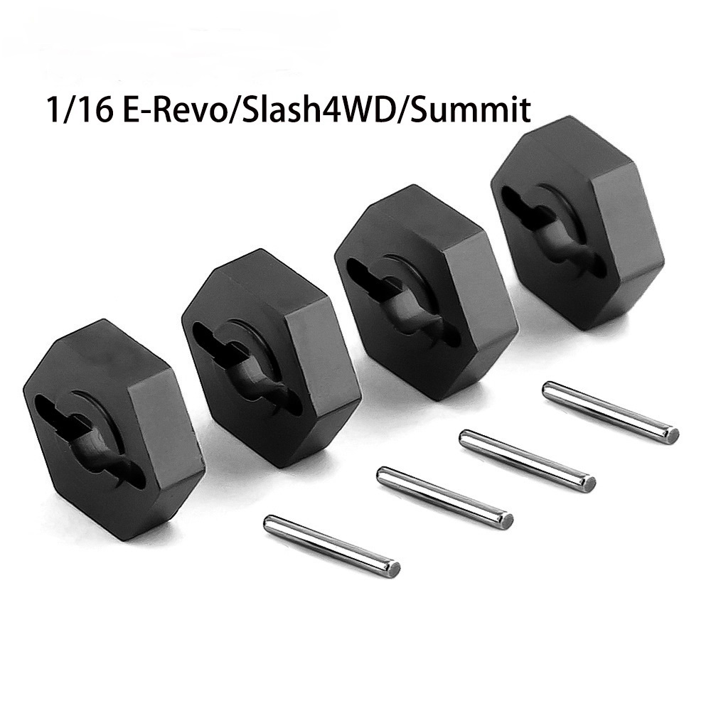 Metal Wheel Hubs Set For Traxxas 1/16 E-Revo Slash Summit VXL - 4Pcs Aluminum Upgrade Parts