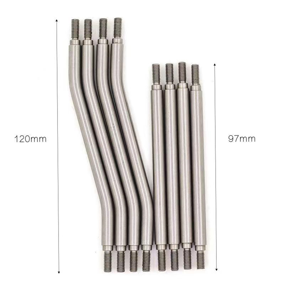 8Pcs Metal Steel 1/10 RC Car 6mm Link Rod End For Axial 8Pcs Metal Steel 1/10 RC Car 6mm Link Rod End For Axial