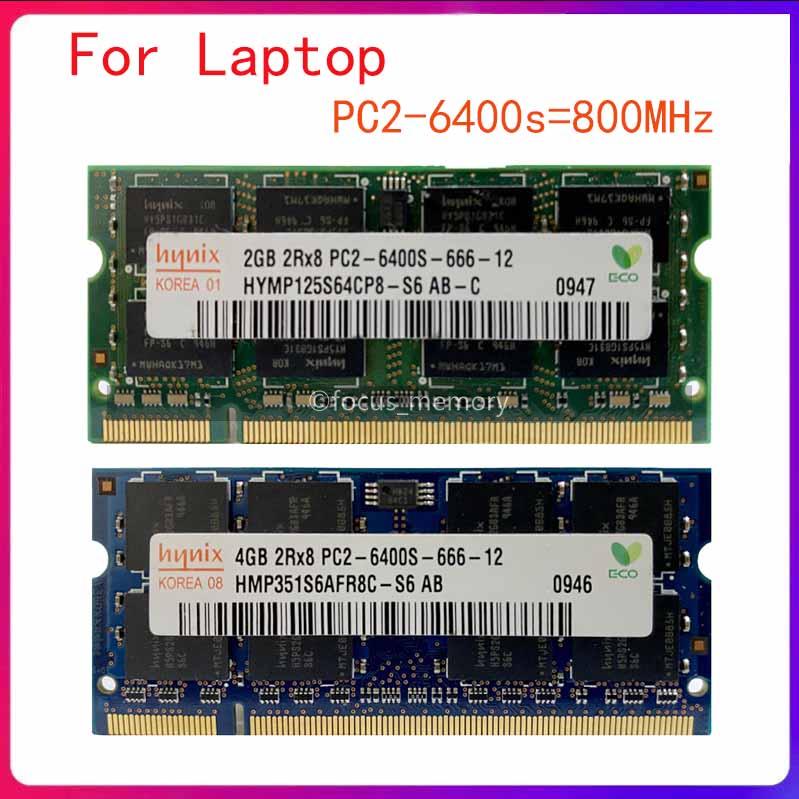 Hynix 2GB DDR2 RAM PC2-6400 200-Pin Laptop SODIMM Major/3rd