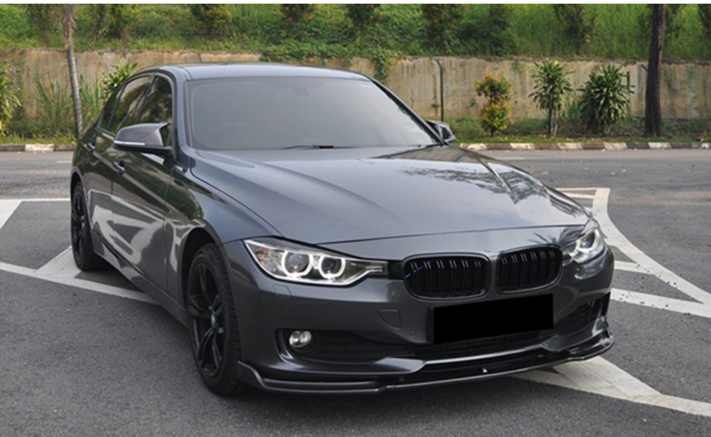 IDENUONA Gloss Black Front Lip Spoiler Splitter For BMW F30 F31 F35 320li (2013-2018) – 3PC Kit