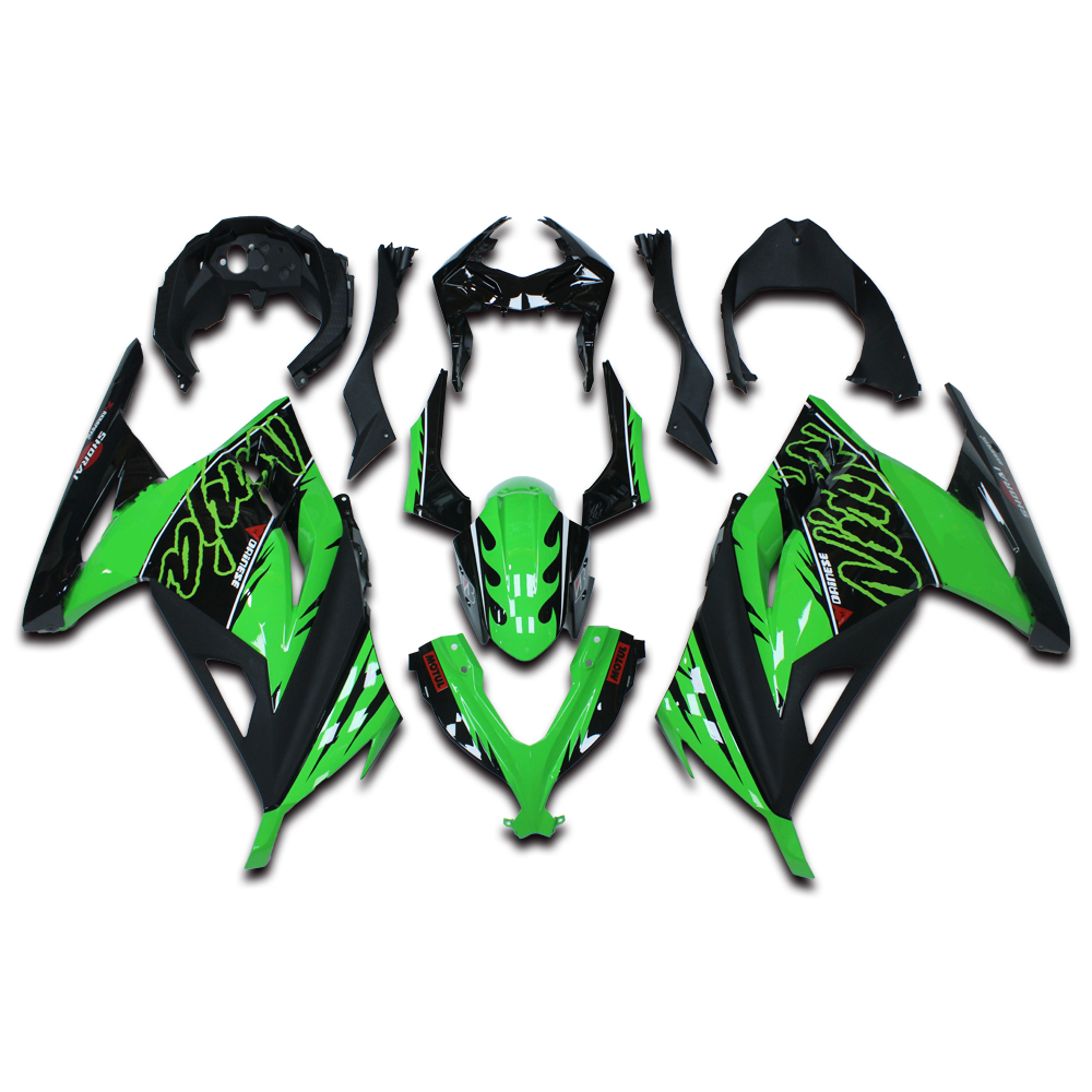 Unpainted Black ABS Fairing Kit For Kawasaki Ninja 300 (2013-2017) – ZXMT Bodywork