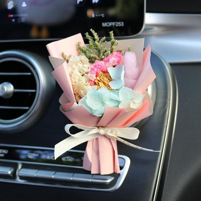 Dried Flower Bouquet, Handmade Mini Natural Flower Car Air Vent Clip, –  ModernMusee™