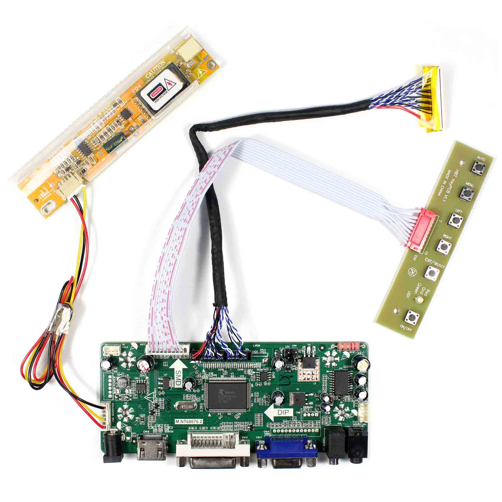 HDMI+DVI+VGA Controller Board Driver kit for LCD Panel B154EW04 V.B