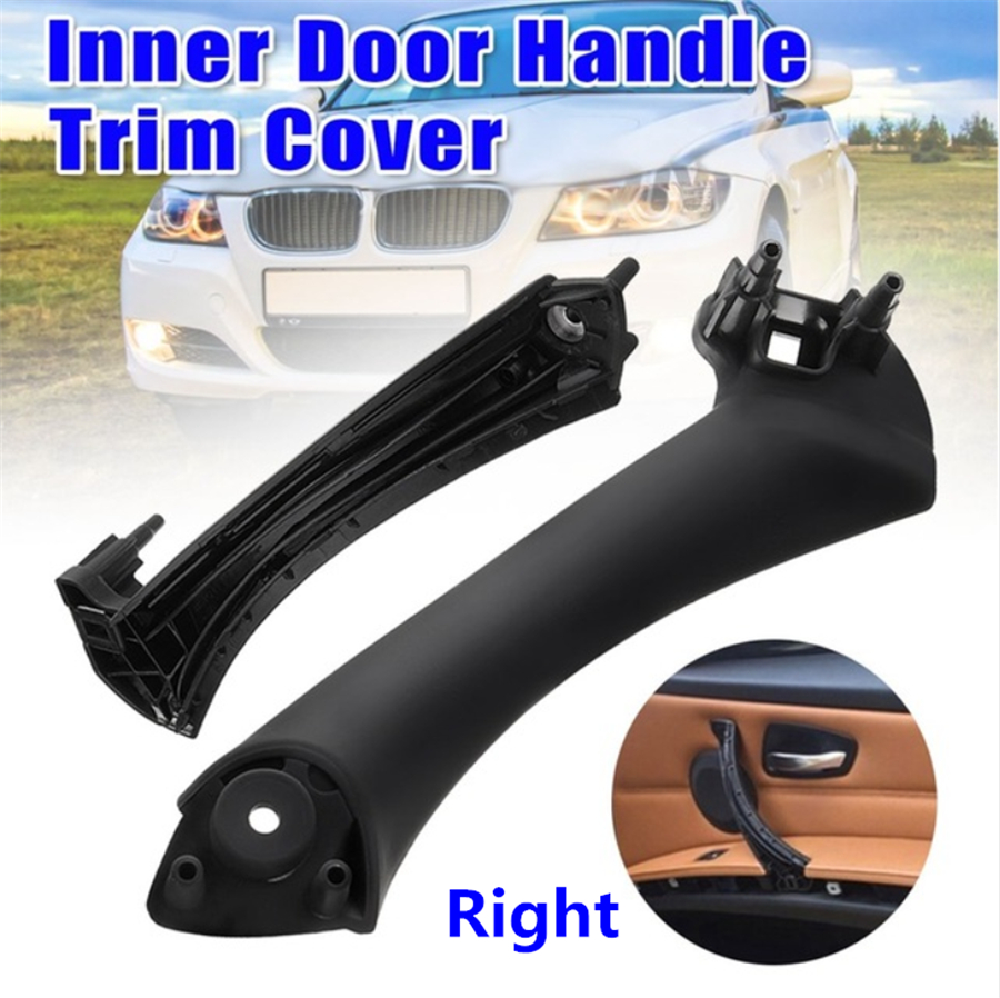 Right Interior Door Panel Handle Cover Black for BMW E90 3 Series 5141