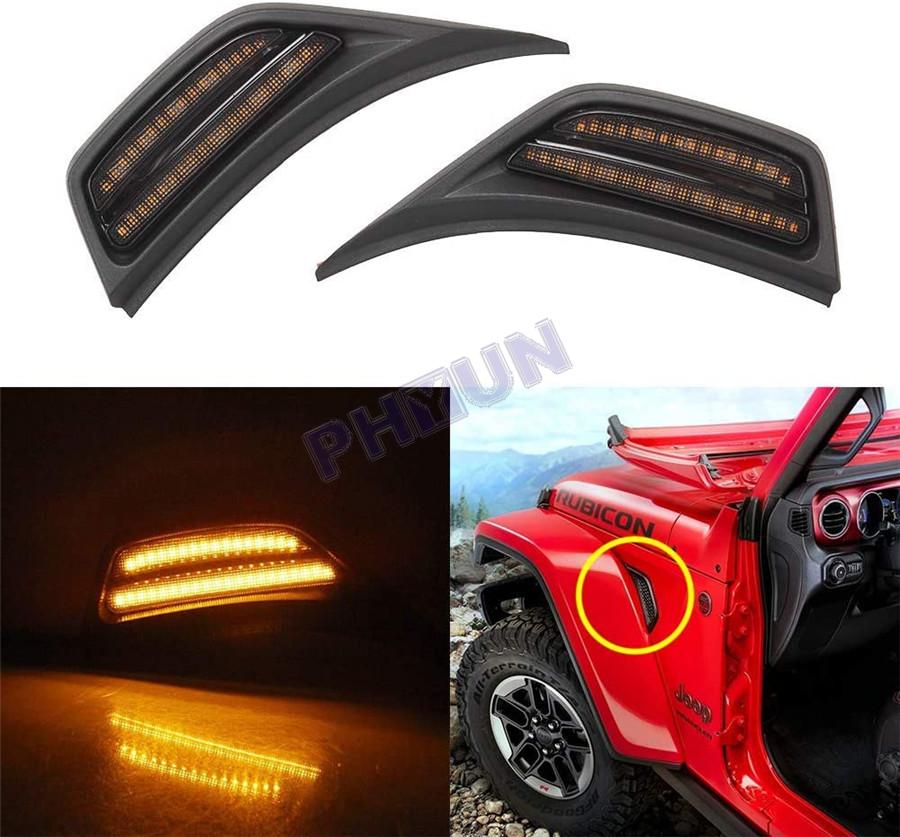 For 1820 Jeep For Wrangler JL & Gladiator JT LED Front Fender Side