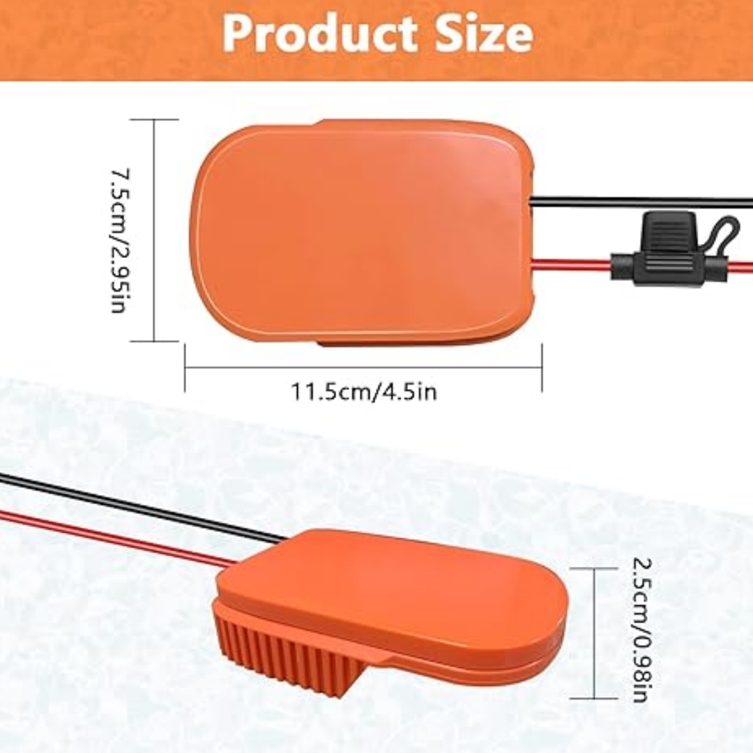 Power Wheel Adapter, Secure Battery Adapter For Milwaukee 18V Lithium