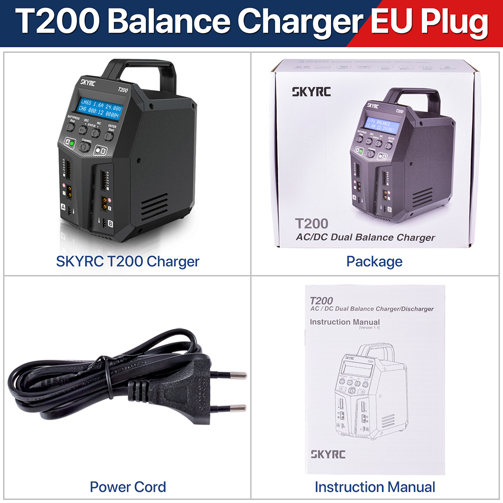 SKYRC B6Neo: Balance Lipo Battery Charger for 1S-6S Lipo/Li-Ion/LiHV, 1