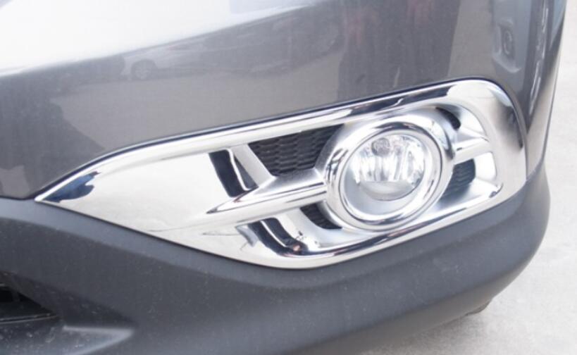 ABS Chrome Front Fog Light Lamp Frame Trim Fit For Honda