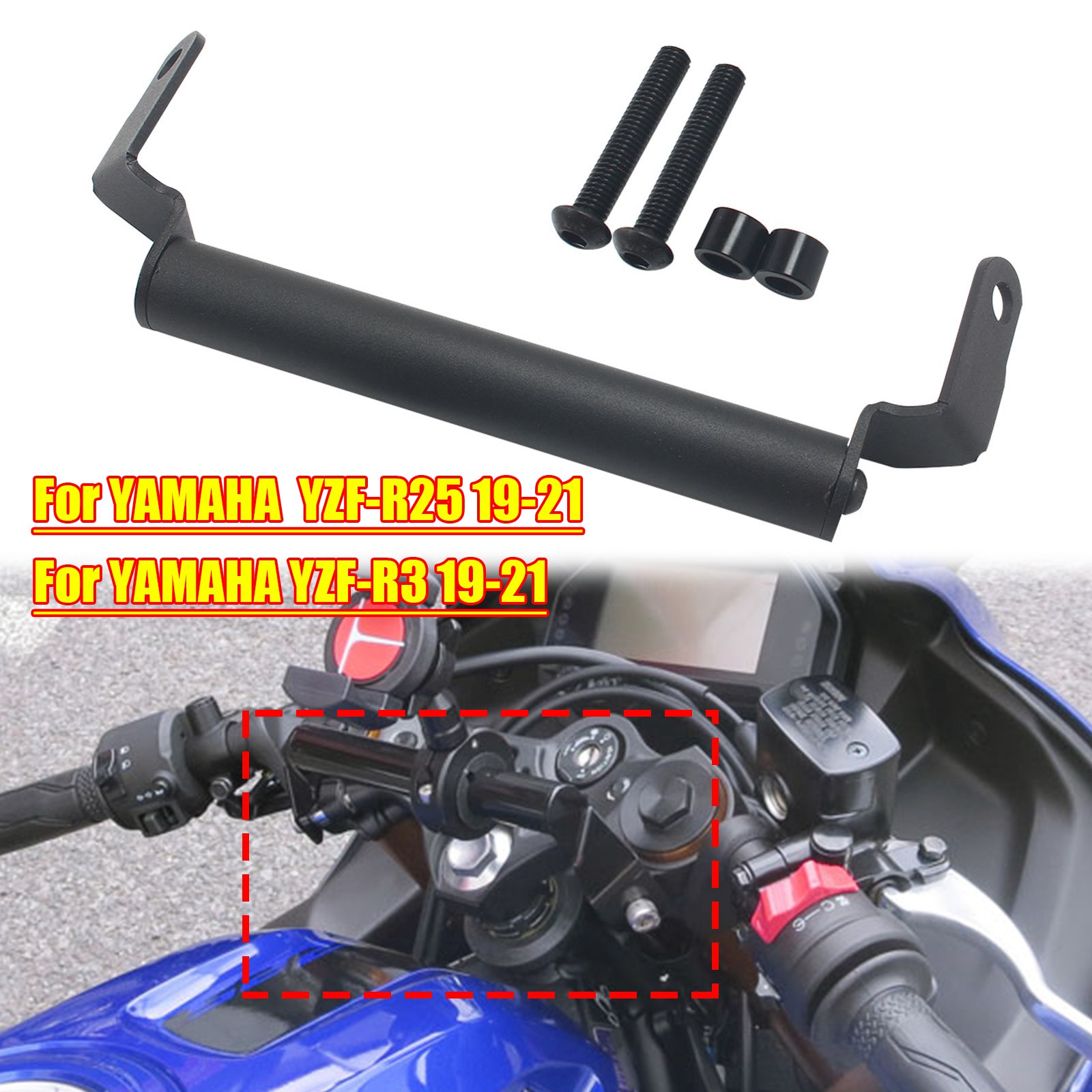 GPS Navigation Mobile Phone Holder Bracket Metal For YAMAHA