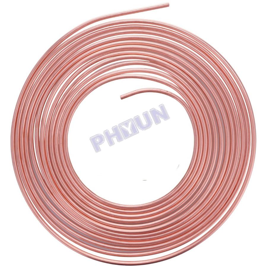 25 Ft/Roll Brake Line Tubing 5/16" OD For Car Fuel & Transmission