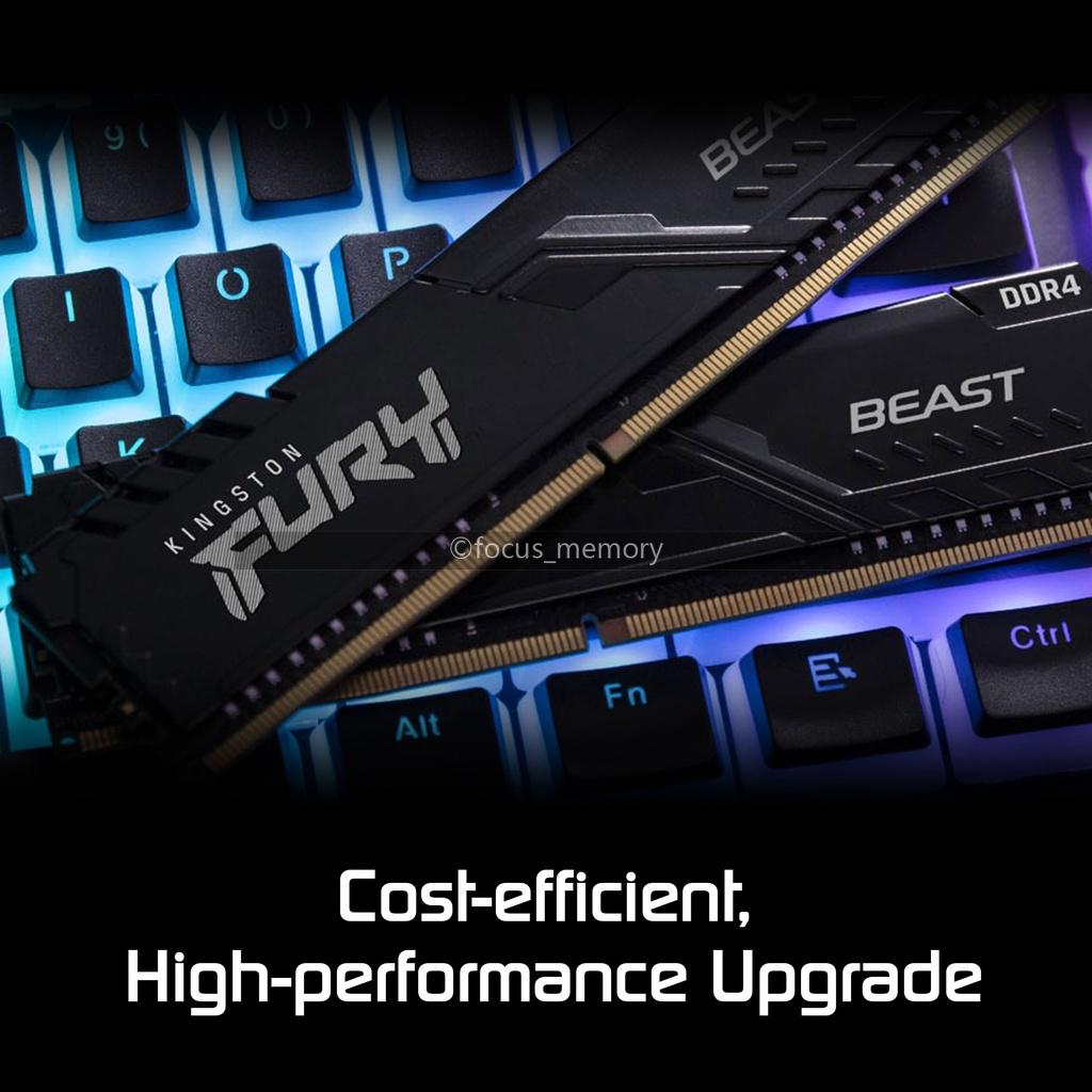 FURY BEAST 16GB (2x8 GB) Ram DDR4-2666 MHz PC4-21300 288-pin
