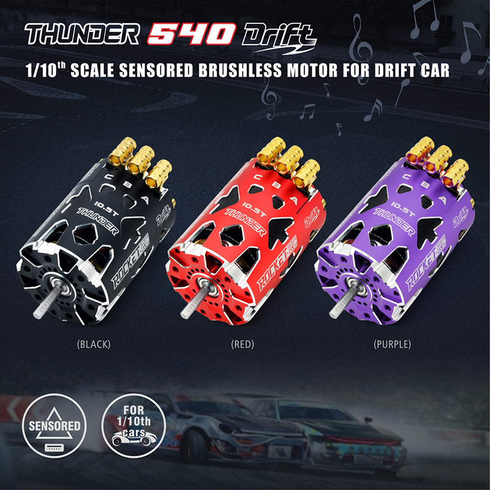Rocket-RC Thunder 540 Sensored Brushless Motor 10.5 /13.5T for 1