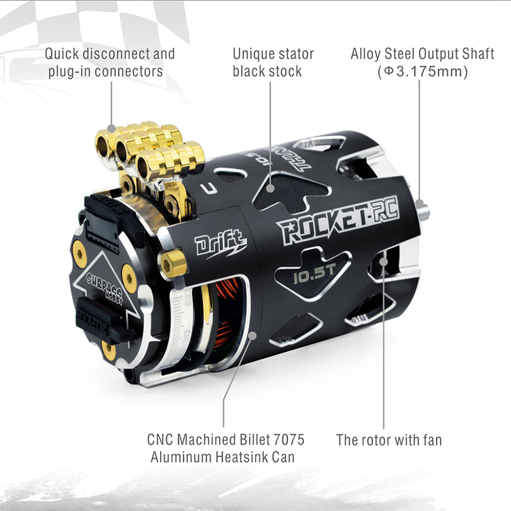 Surpass Hobby Rocket-RC Thunder 540 Brushless Motor & ESC