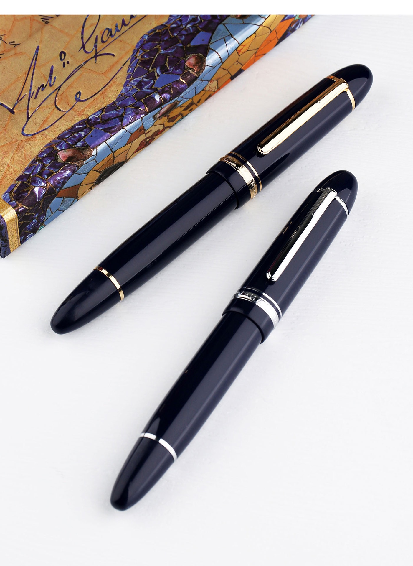 Majohn P141 Piston Resin Fountain Pen #8-40 F Nib,Ink Window