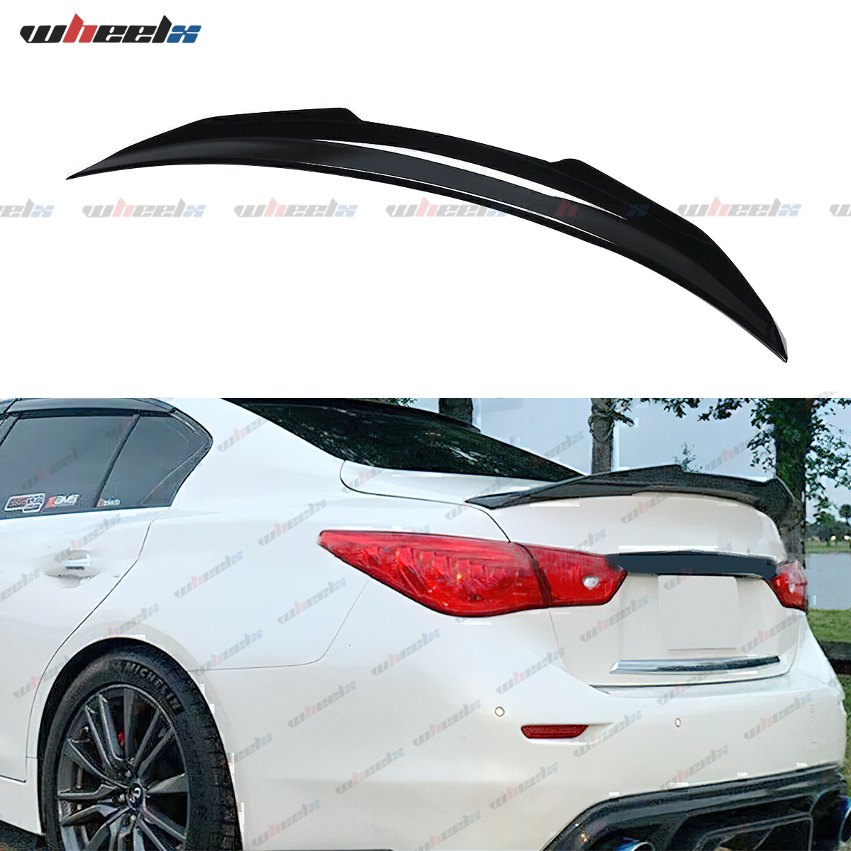 Cuztom Tuning JDM M4 Style Carbon Fiber Trunk Lid Spoiler