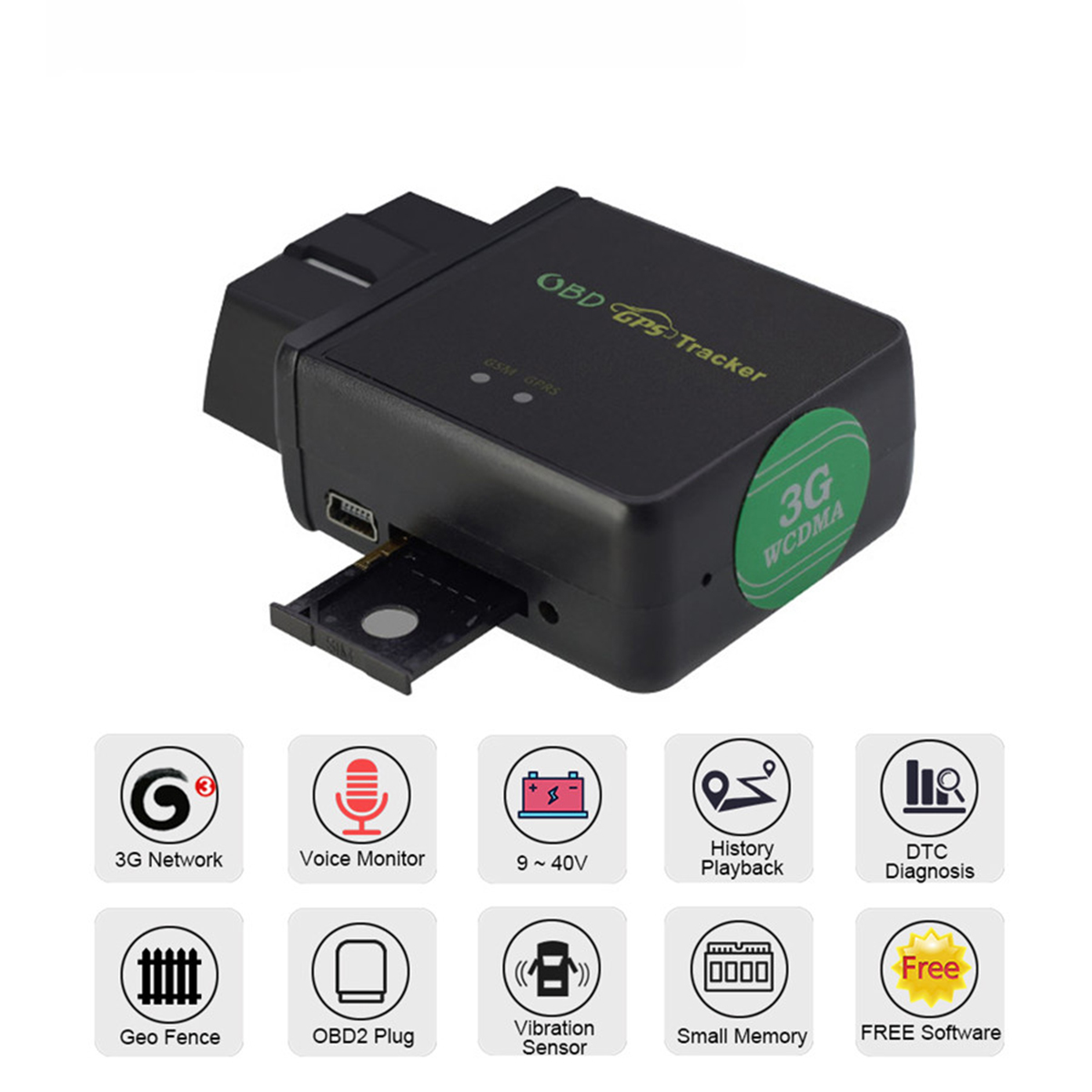 Car OBDii Diagnostic GPS Tracker Locator Real Time Tracking Device