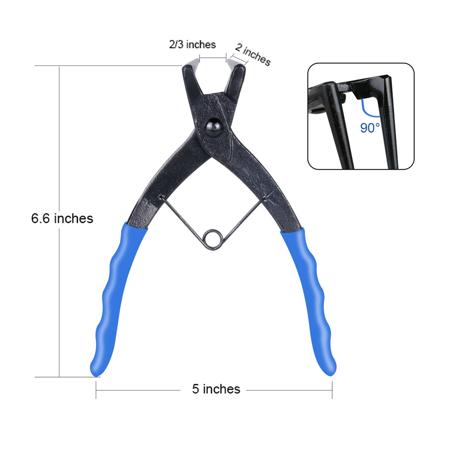 Hydraulic Cylinders Internal Snap Ring Circlip Tool Bent Nose Plier For