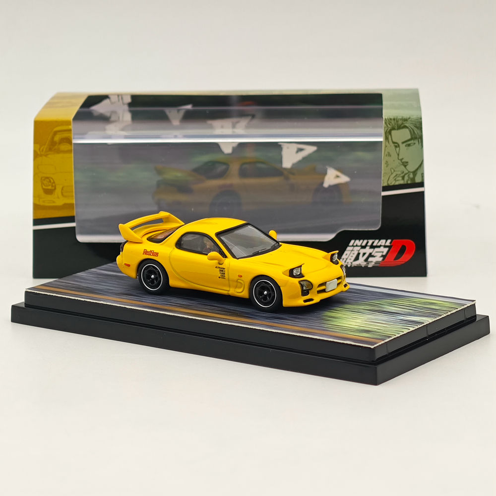 Hobby Japan 1/64 RX-7 FD3S RedSuns Initial D Open Headlights