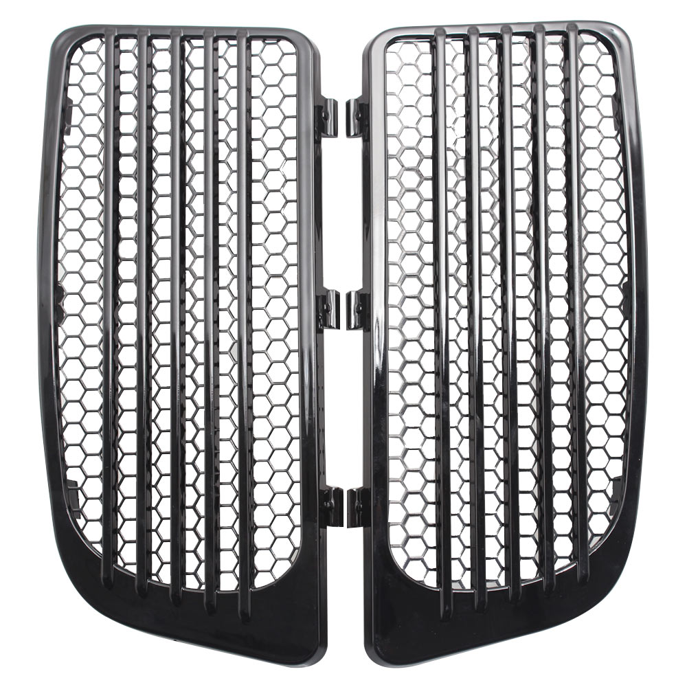 Black Radiator Grills&Screens For Harley 2014-2019 Touring Twin Cooled ...