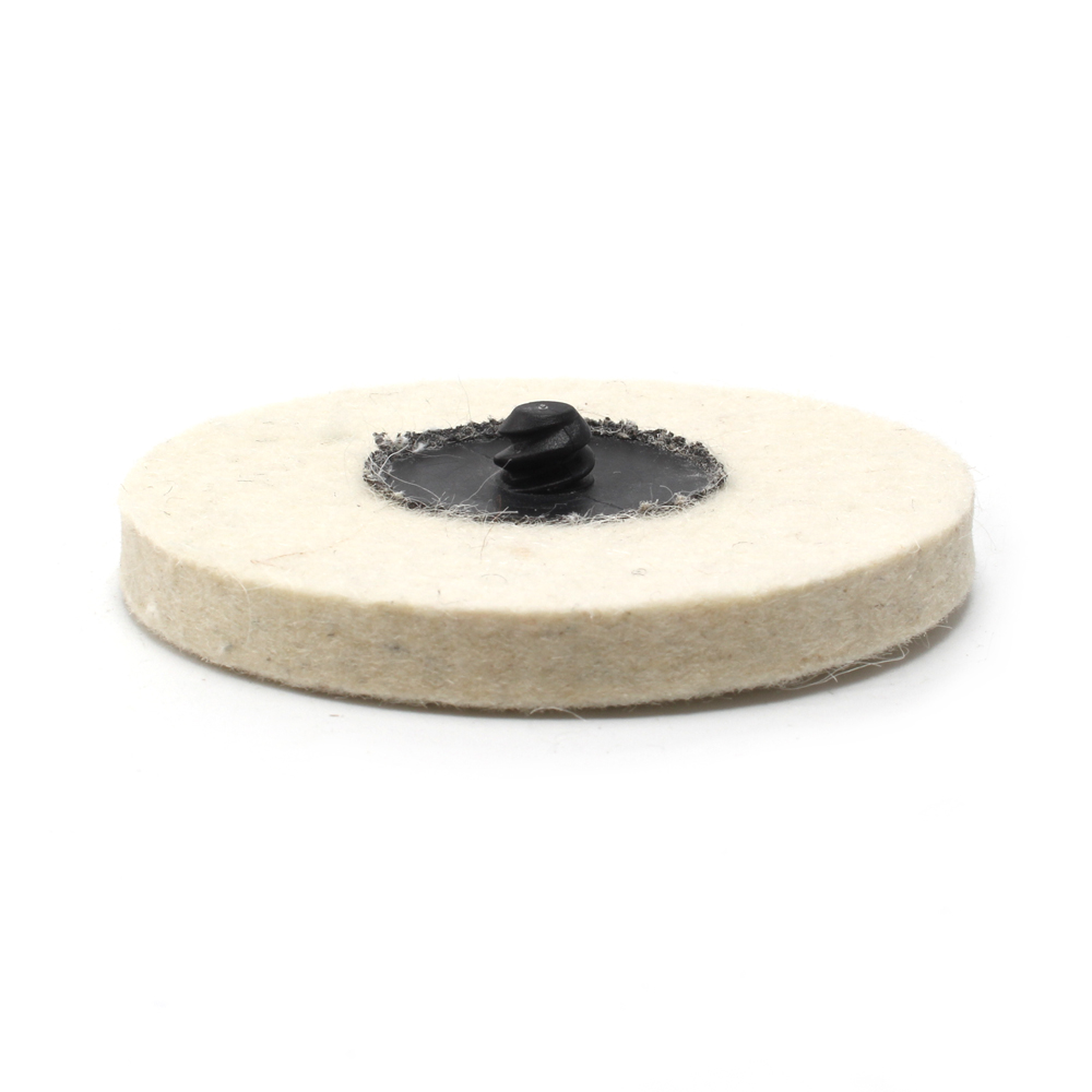 75mm 3" Roloc Style wool disc wheel QC Chrome Polishing Buffing Pads