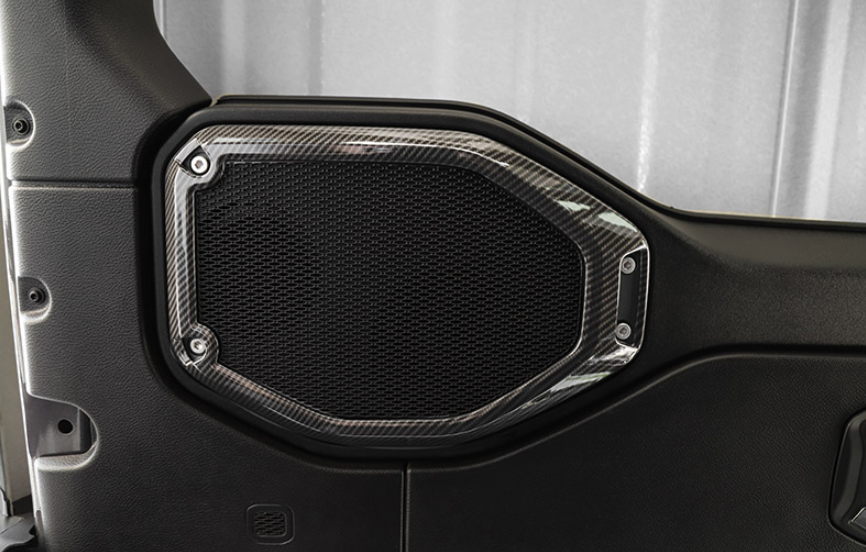 For Jeep Wrangler JL 2018-2020 Carbon Fiber Car Roof Speaker Audio