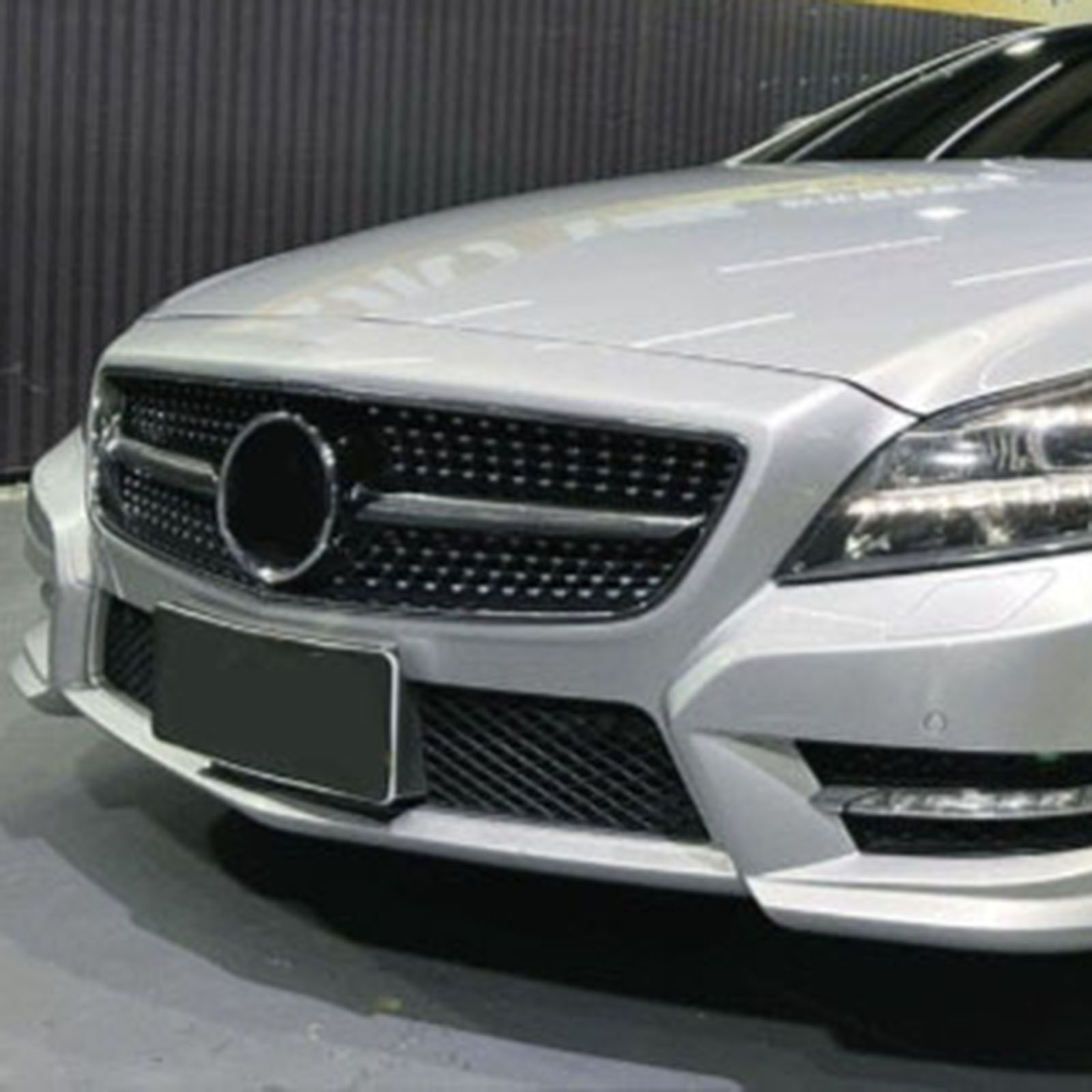 Gloss Black For Mercedes Benz CLS Class W218 2011-2014 Bumper
