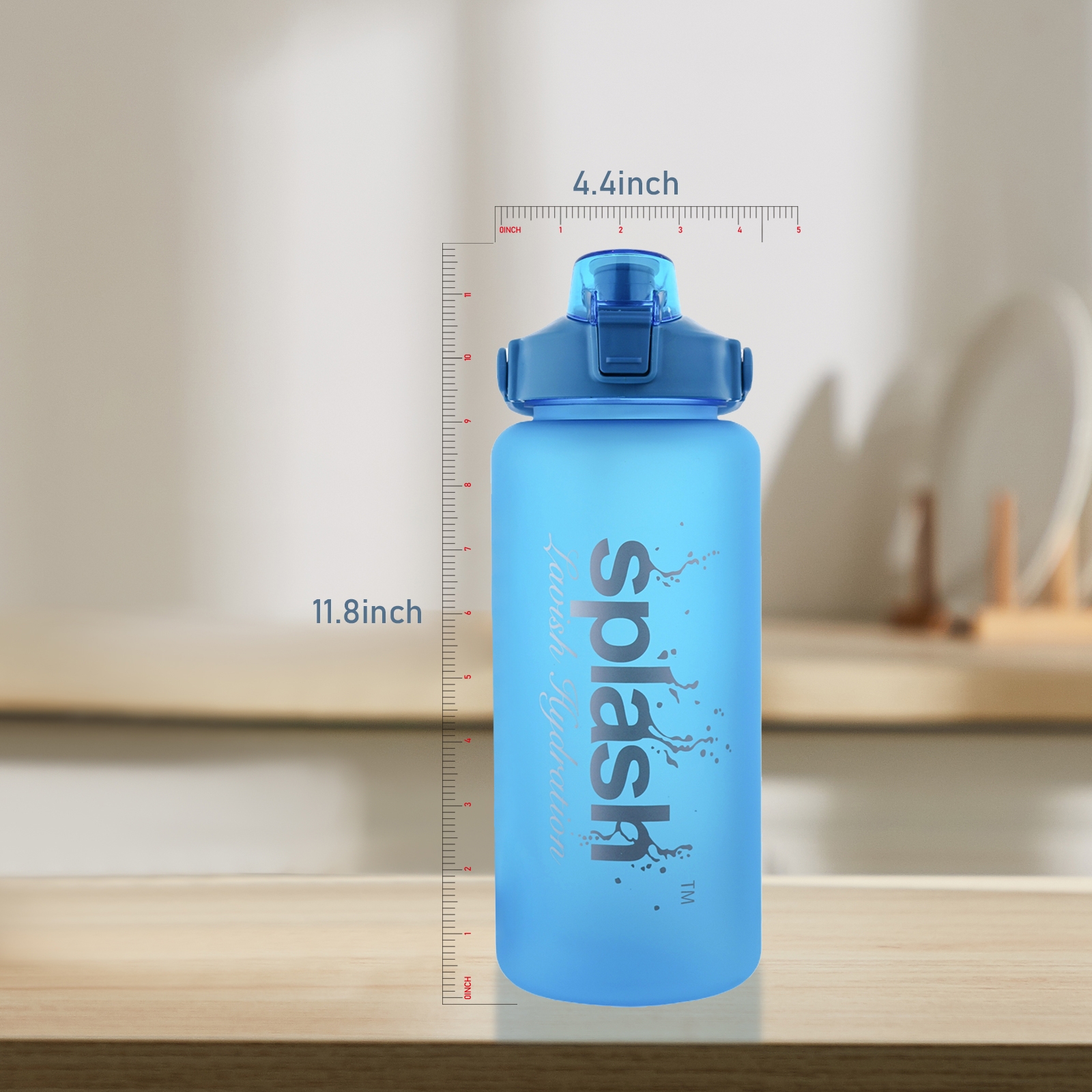 64 oz Water Bottle With Handle & Straw Leakproof Sports Drinking Water  Bottle