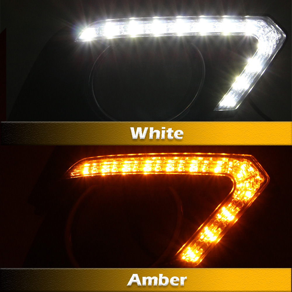 Daytime Running Lights For Nissan X-trail Xtrail T32 14-16 DRL