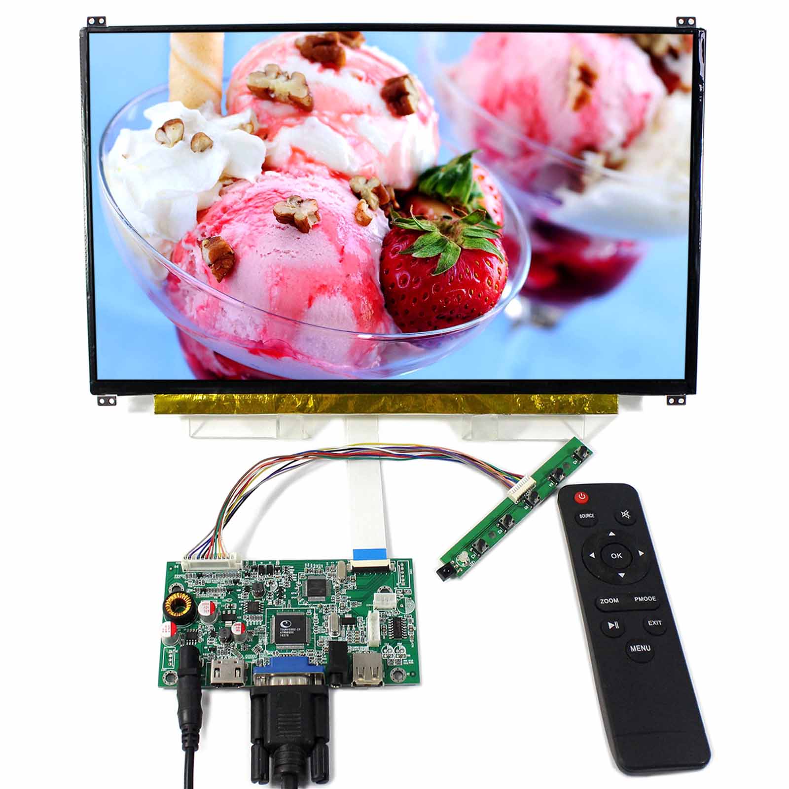 HDMI Type C LCD Controller Board With 13.3 inch N133HSE 1920X1080 IPS LCD Screen