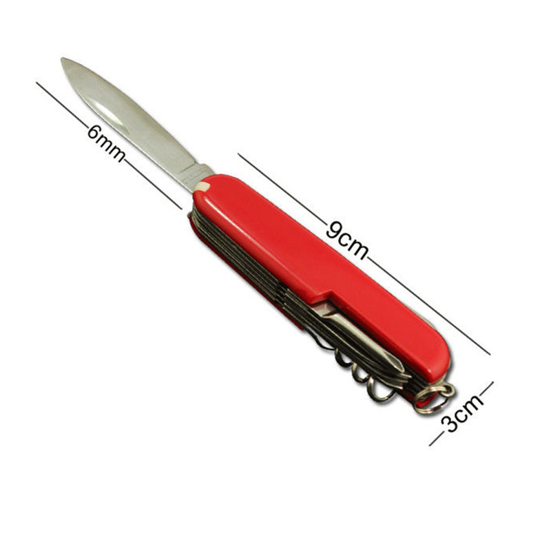 Military Red Folding Pocket Swiss Army Knife Survival ...