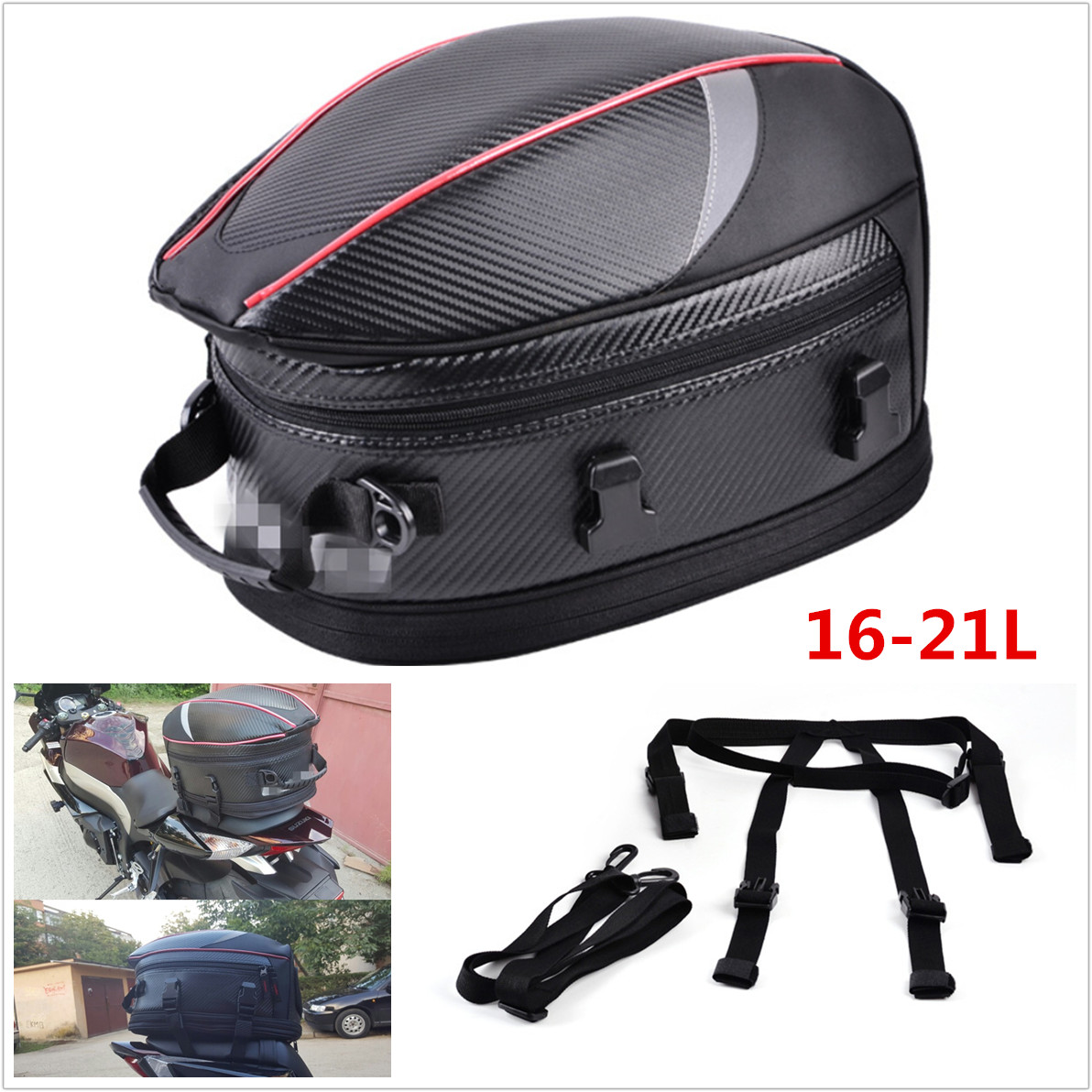 helmet tail bag