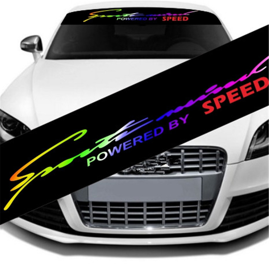 Windshield Decal Car Sticker Colorful Reflective Graphics Window Decoration