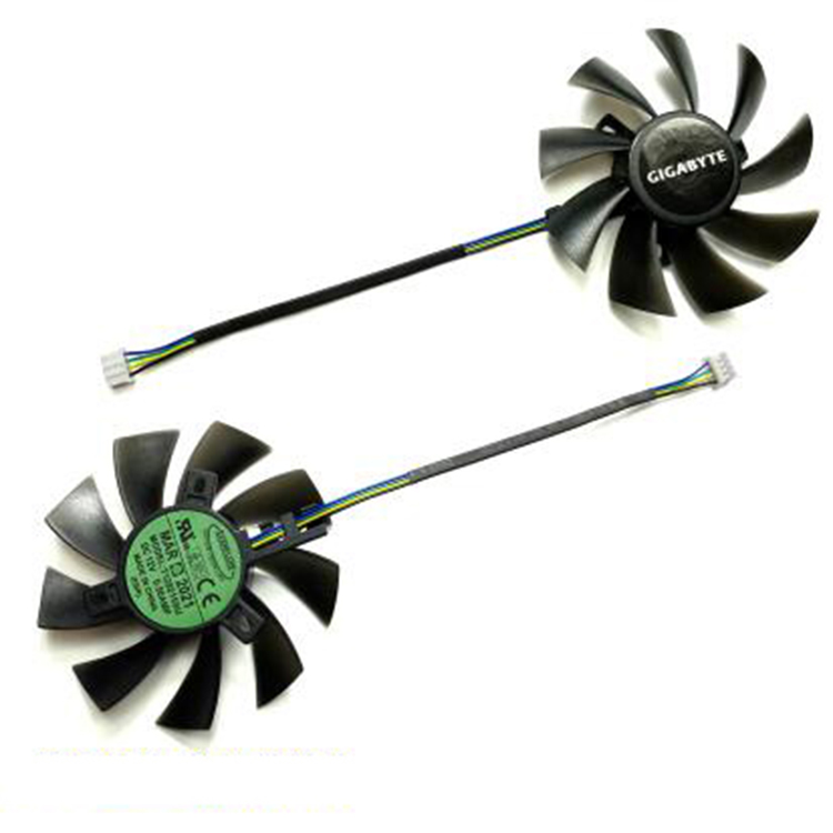 NVIDIA GeForce GTX 1060 2ファン Graphics Card Cooling Fan for Gigabyte GTX1060 1070 1080Mini