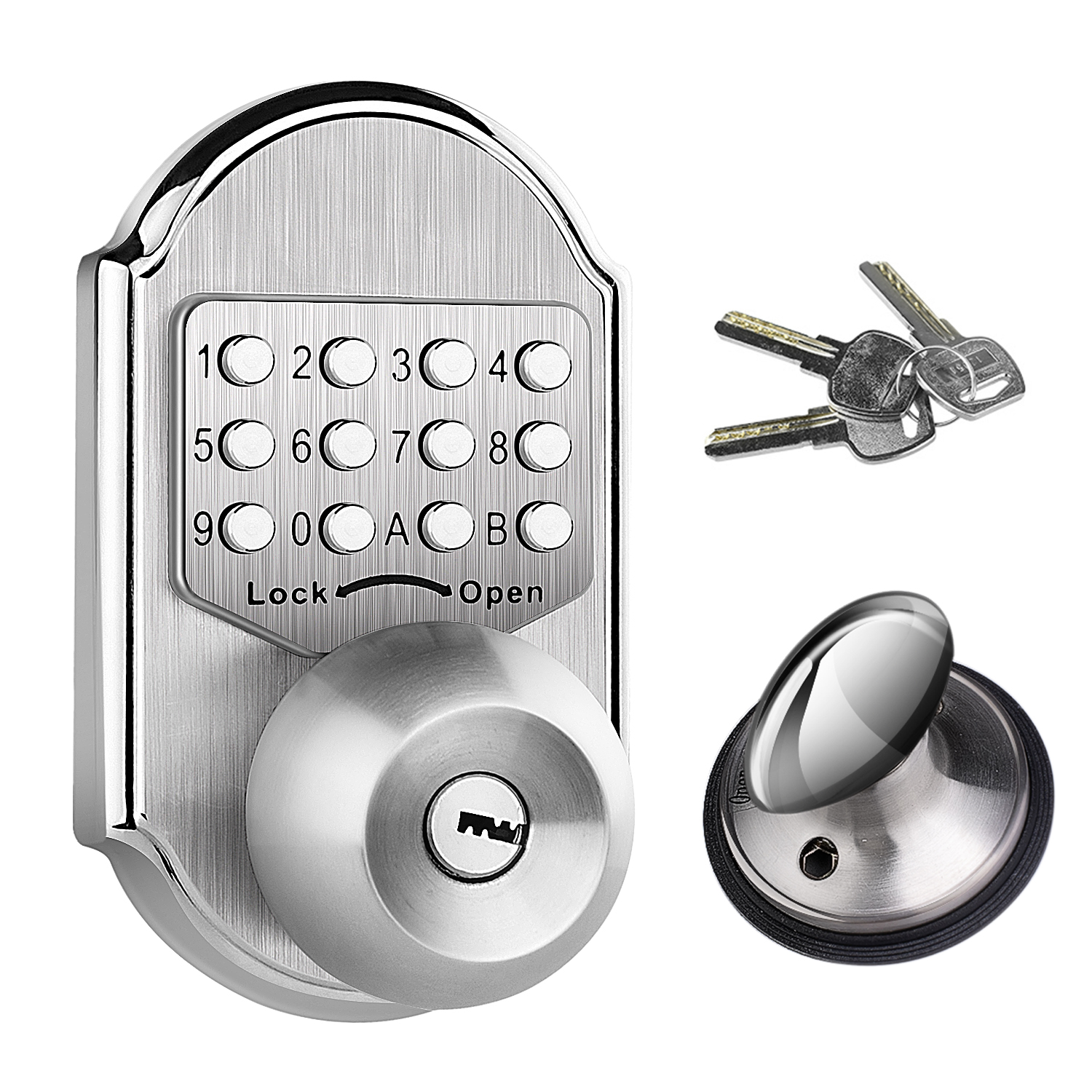 keyless deadbolt door lock