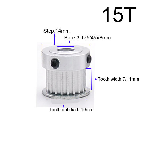 Aluminum MXL 60 Teeth 10mm Bore 11mm Belt Timing Idler Pulley Synchronous Wheel | Canada
