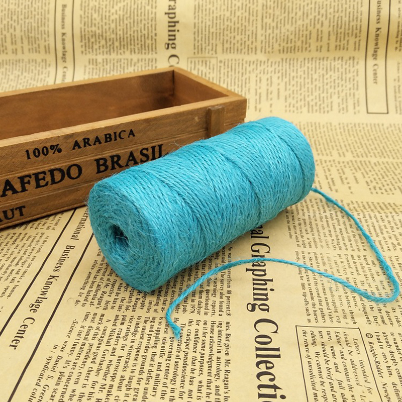 100M 3Ply Burlap Natural Fiber Jute Twine Rope Cord String Craft DIY Decor New eBay