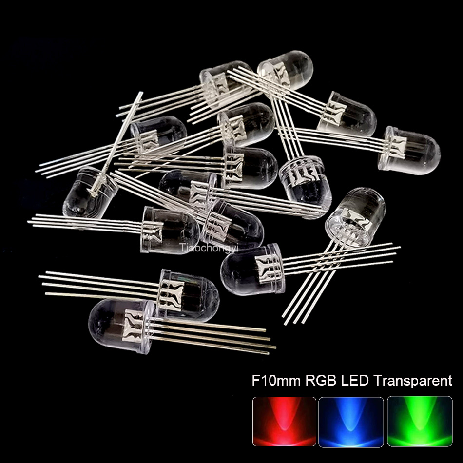 Tubo Led LED RGB 5mm 8mm 10mm 4 Pin Diodo Emettitore Luce Multicolore tubo-led-led-rgb-5mm-8mm-10mm-4-pin-diodo-emettitore-luce-multicolore