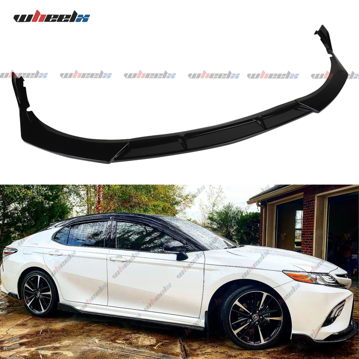 Xotic Tech Front Bumper Spoiler Compatible with Toyota Camry 2018 2019 2020 SE XSE Front Bumper Lip Chin Spoiler Splitter Diffuser Protector Guard Gloss Black 3pcs Decoration Trim Xotic Tech Front Bumper Spoiler Compatible with Toyota Camry 2018 2019 2020 SE XSE Front Bumper Lip Chin Spoiler Splitter Diffuser Protector Guard Gloss Black 3pcs Decoration Trim