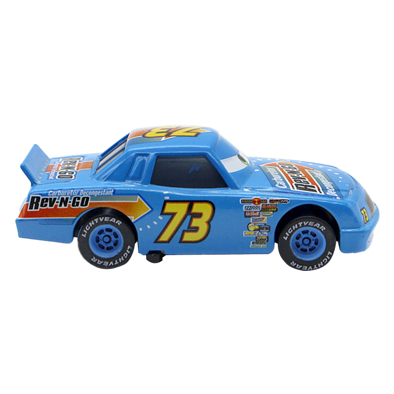 カーズ マテル REV 'N' GO NO. 73 ランチャー付き ミニカー Set of 2 Disney Pixar Car No.73 REV 'N' GO Hauler Truck Alloy